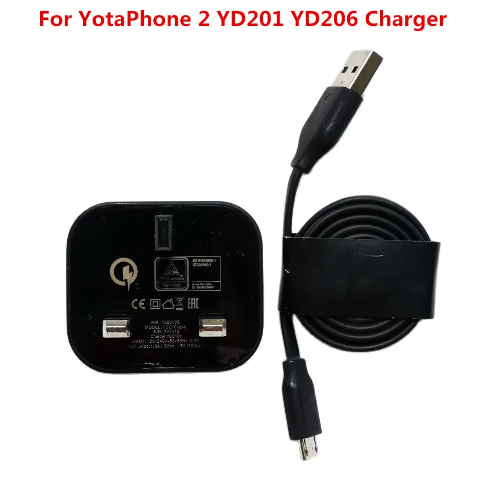 Новинка оригинальный адаптер для YotaPhone 2 YD201 YD206 быстрое зарядное устройство