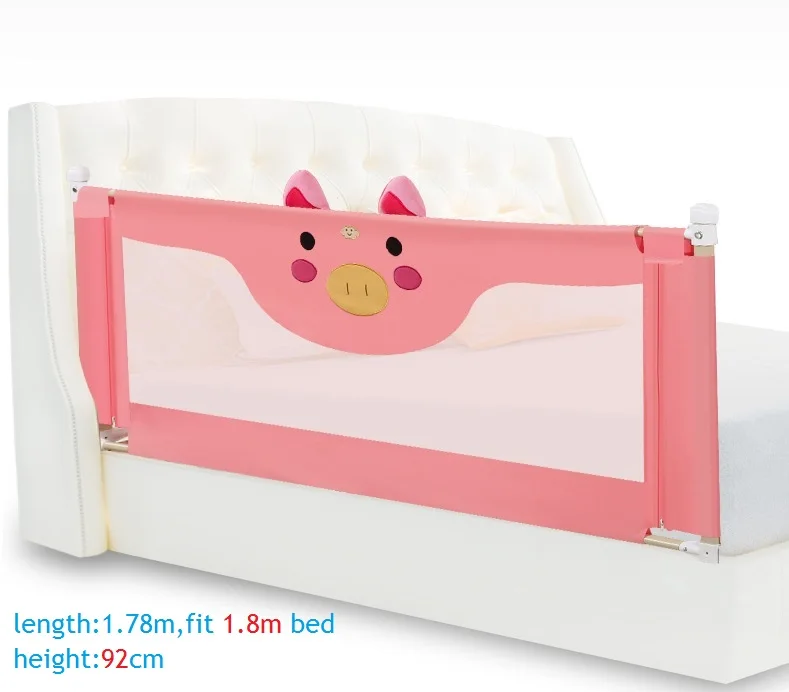 pink pig-1.8M От 1,2 м до 2,2 м портативная переносная кровать для путешествий детский манеж детская забор детская кровать с загородкой safeti Rails Защитная кровать забор детская ограждение - Цвет: pink pig-1.8M