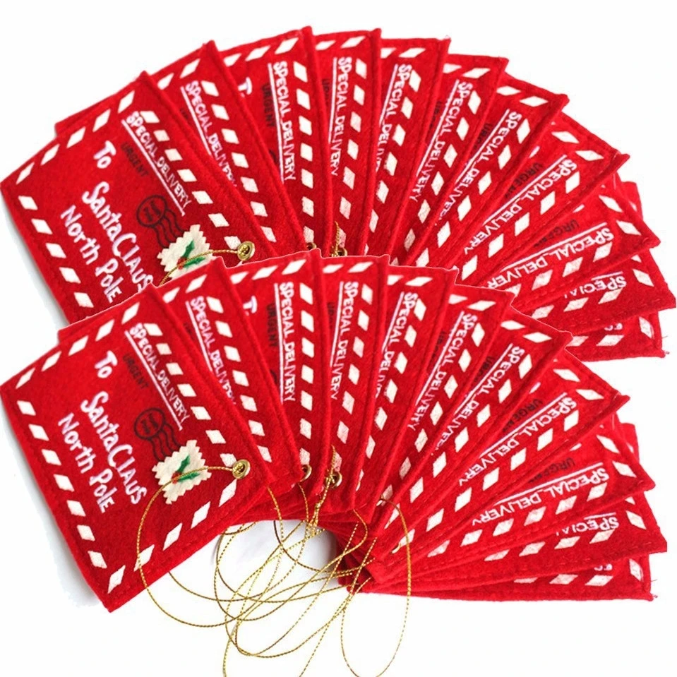 

Christmas Red Navidad Santa Claus Envelope Hanging Ornaments Christmas Decorations for Home New Year Xmas Tree Card Decoration