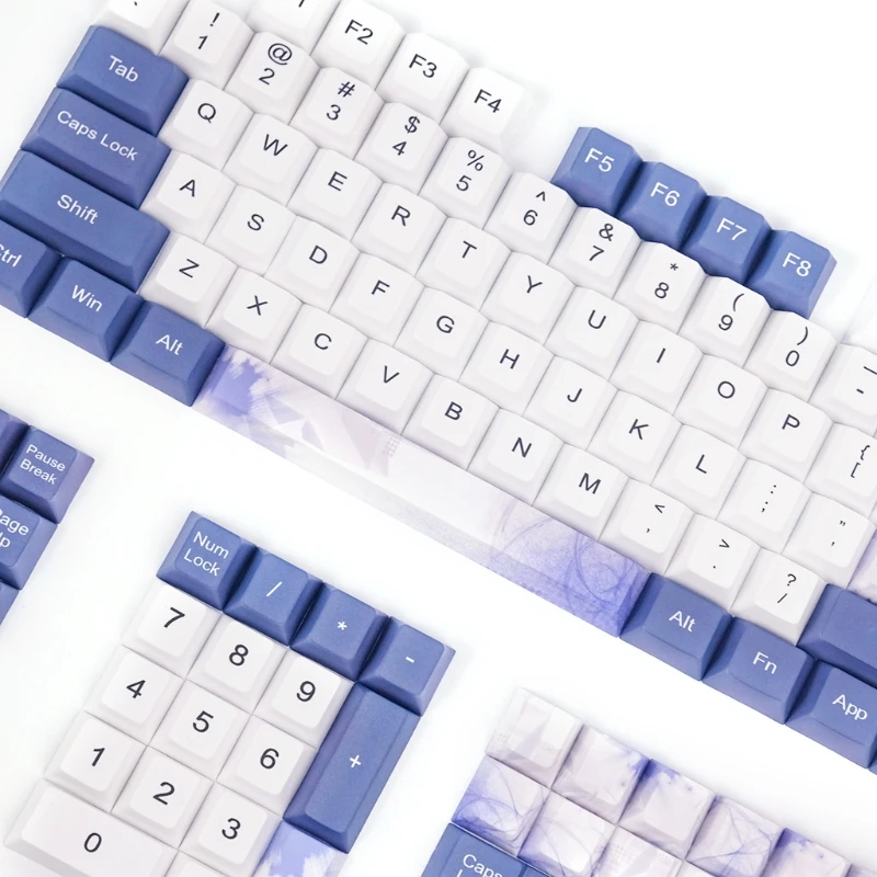 

PBT Cherry Profile Keycap 128 Keys Dye Sublimation Keycaps for Mechanical Keyboard With 1.75U 2U Shift 6.25U Spacebar
