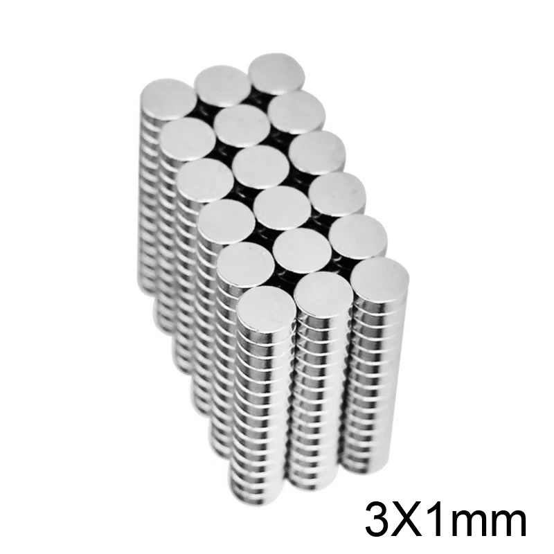 100~5000pcs 3x1 mm sheet Mini Round Magnet 3mm * 1mm Neodymium N35 3x1mm Permanent NdFeB Super Strong Magnets Disc 3*1 | Обустройство