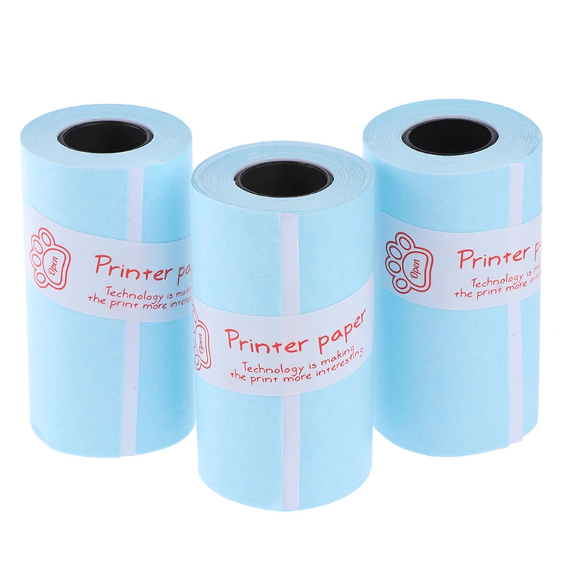 

3 рулонов бумага для печати наклеек Фотобумага для мини Карманный фотопринтер для Paperang P1 P2 Билл получения документов