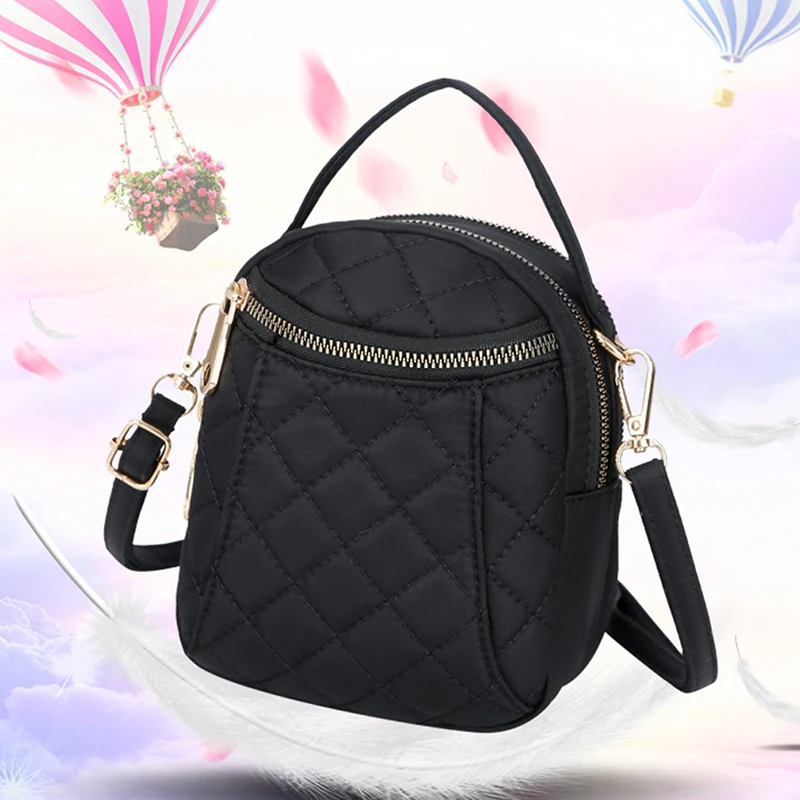 

Nylon Solid Color Simple Ladies Crossbody Bags Casual High Quality Woman Shoulder Bags Zipper Handbag