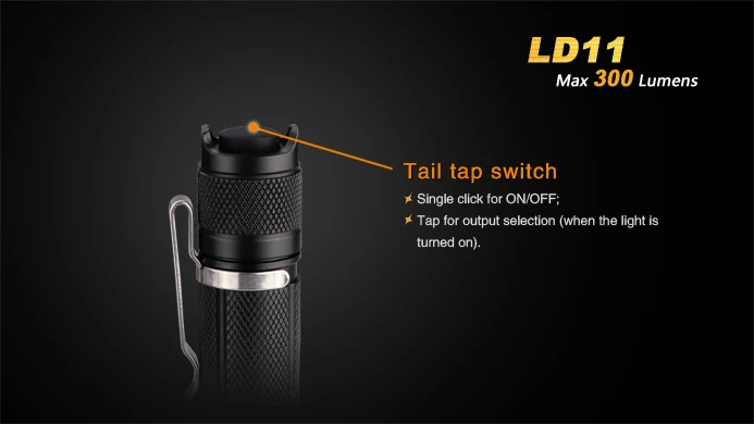 Fenix LD11 Cree XP-G2 R5 300 Lumens1* AA или 1*14500 батарея большой-яркий светодиодный фонарик Портативный походы в горы