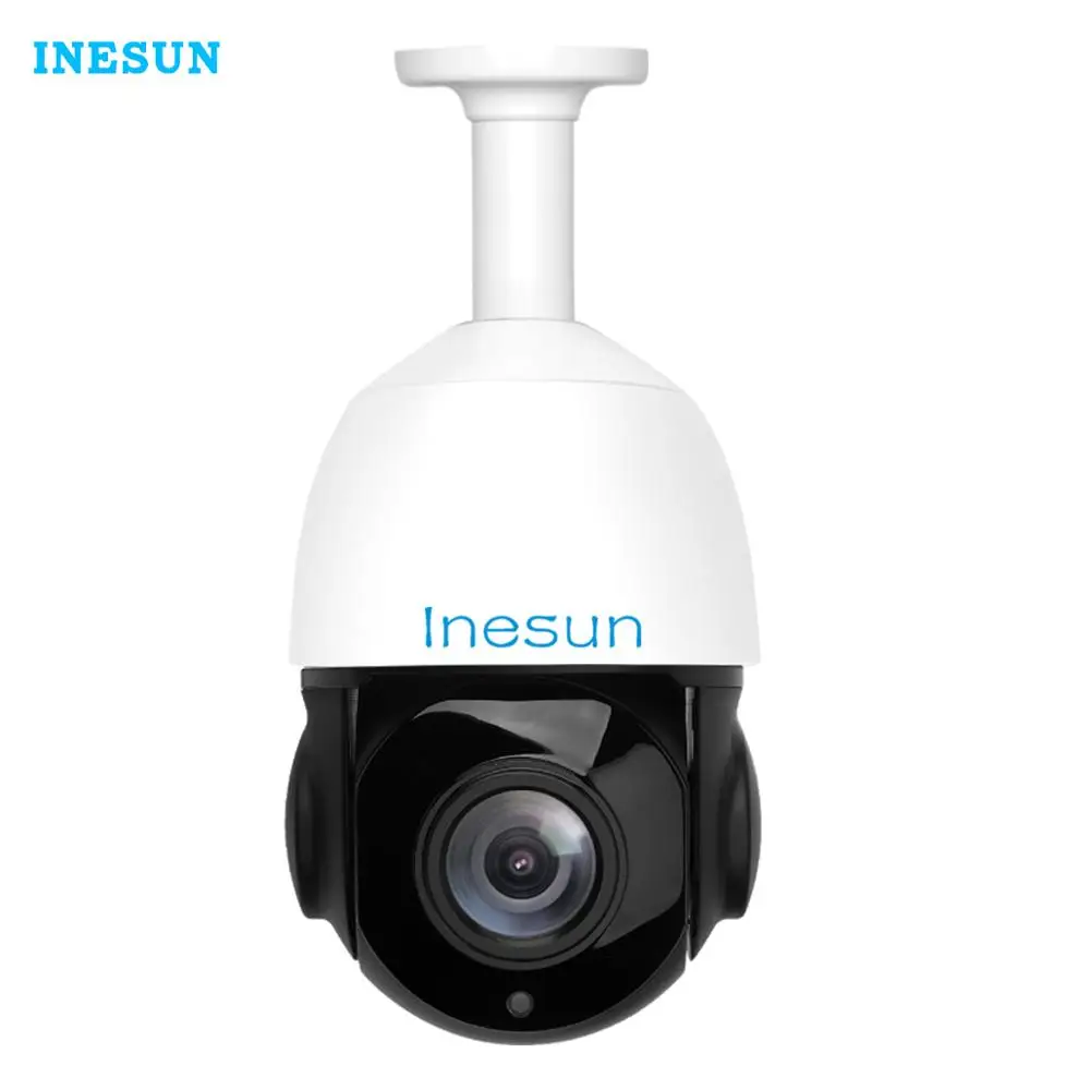 

Inesun PoE PTZ IP Camera Outdoor 5MP Super HD Pan/Tilt 30x Zoom Speed Dome Camera H.265 Compatible Hikvision Onvif 48V POE NVR