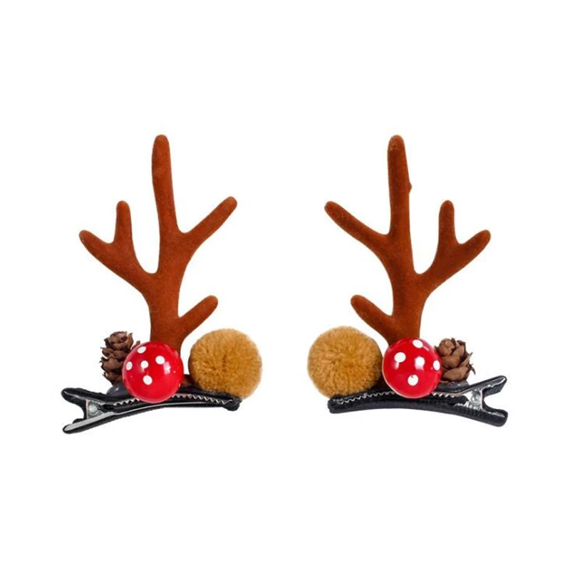 

New 2 pcs/lot Women Girls Fashion Chirstmas Hair Clips Hair Accessories Hair Grips For Women Children Sweet Hairpins Headwear
