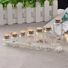 Пустые стеклянные бутылки с пробкой, 50 шт., 10 мл, 15 мл, 20 мл, 25 мл, 30 мл, 40 мл