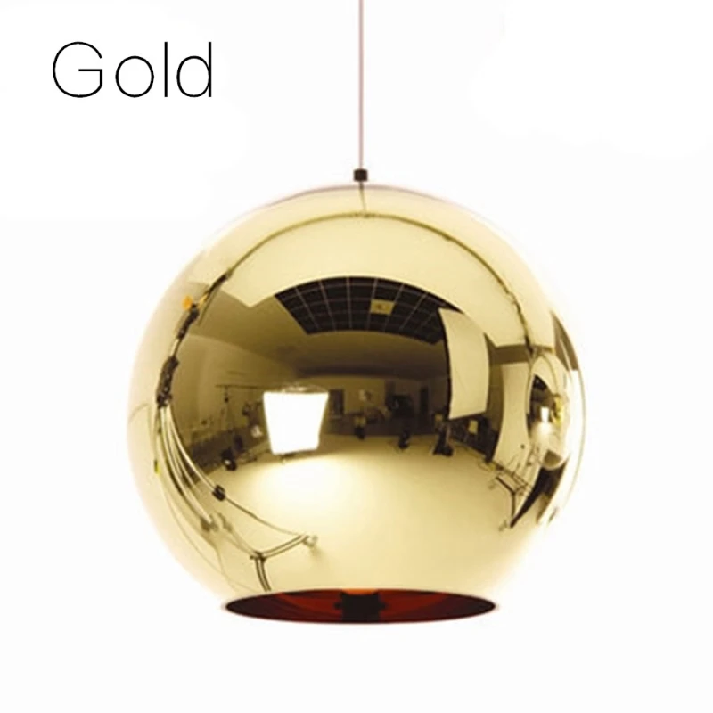Gold Ball Подвесной светодиодный светильник с металлическим шаром, подвесной светильник, потолочный светильник, светильник для дома - Цвет корпуса: Gold Ball
