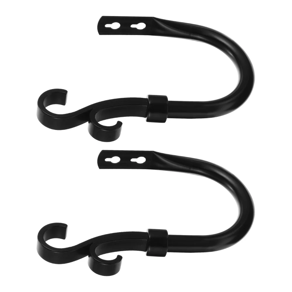 

2pcs Iron Curtain Tieback Decorative Holdback Curtain Holder Wall Hook Holder