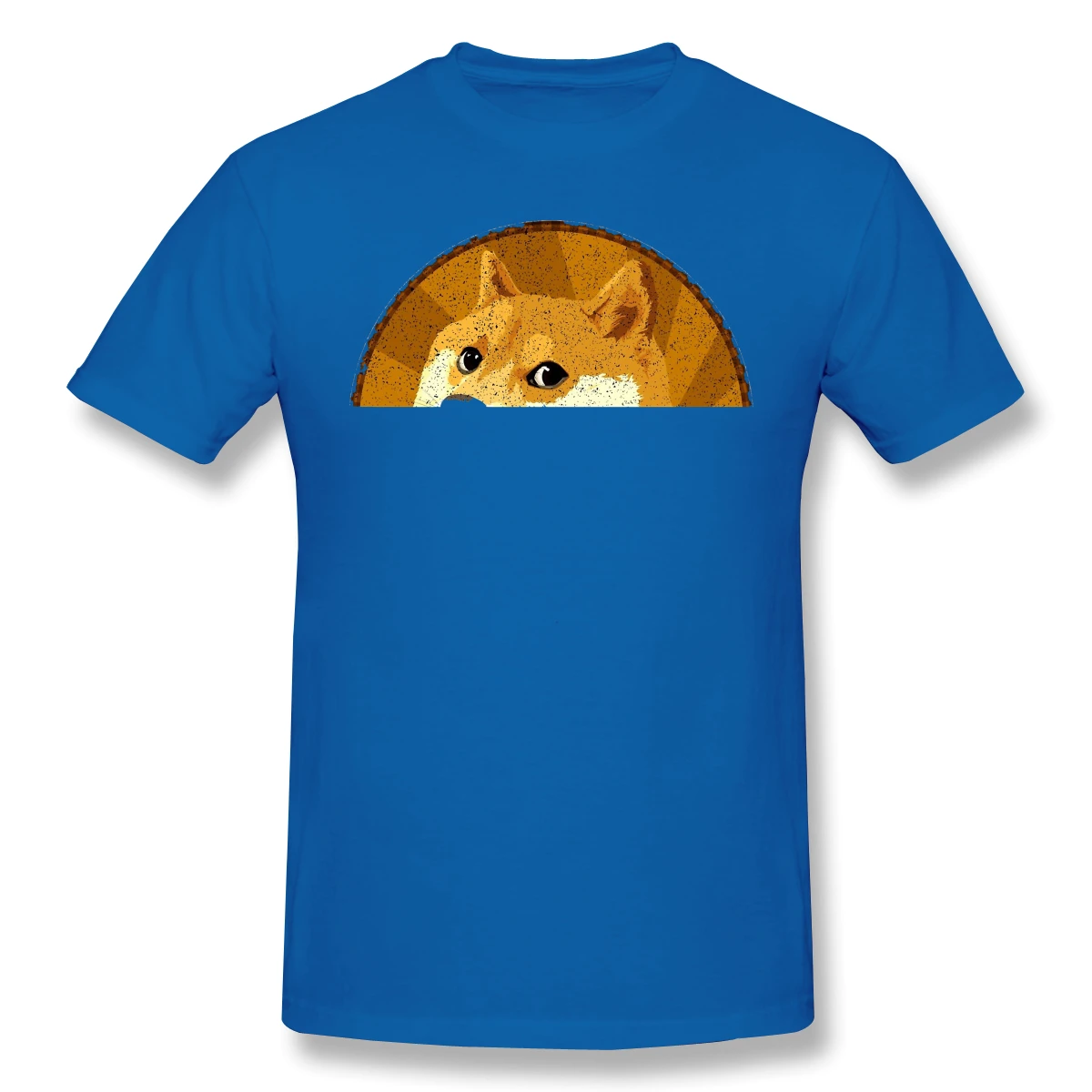 

We're Going To The Moon Homme T-Shirt Dogecoin Tees Pure Cotton Oversized Short Sleeve