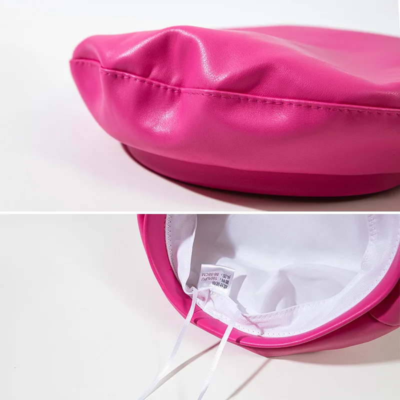 Новинка 2021 модный трендовый пикантный ретро-берет из искусственной кожи в