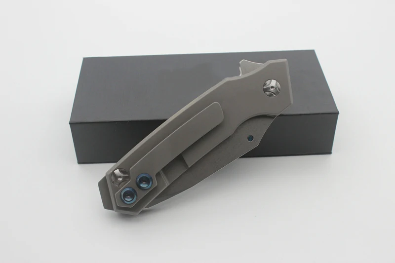 Карманный складной нож Rogue Shark клинок для пескоструйной обработки с титановой