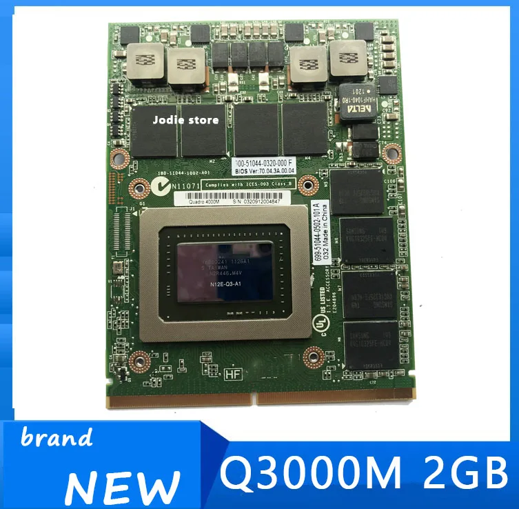 Видеокарта Quadro 3000m Q3000M Vga Фотографическая карта N12E Q1 A1 0RDJT7 RDJT7 для ноутбука DELL M6600
