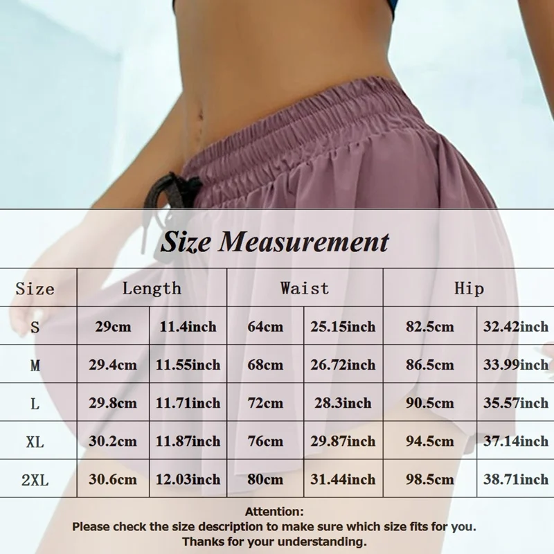 

2020 Women Summer Fashion Skirt Shorts Fake Two-piece Short Trousers Elastic Waist Solid Color Skirt Women's Sport Shorts