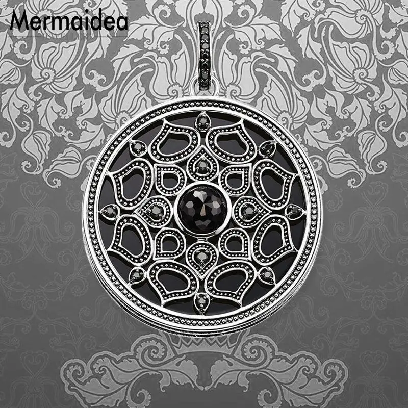 Черные Подвески лотоса с кубическим цирконием модные ювелирные изделия