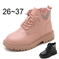 2021 autumn winter childrens boots for girls girl baby snow plush princess boots casual warm ankle shoes kids fashion sneakers