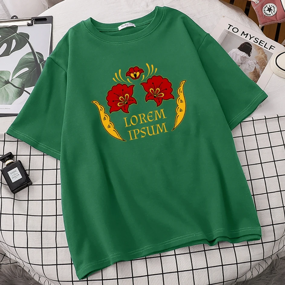 

Lorem Ipsllm Printing Female T Shirt Simplicity Cotton Casual Tshirts Summer Oversize T Shirts Creativity Vintage Tshirts Woman