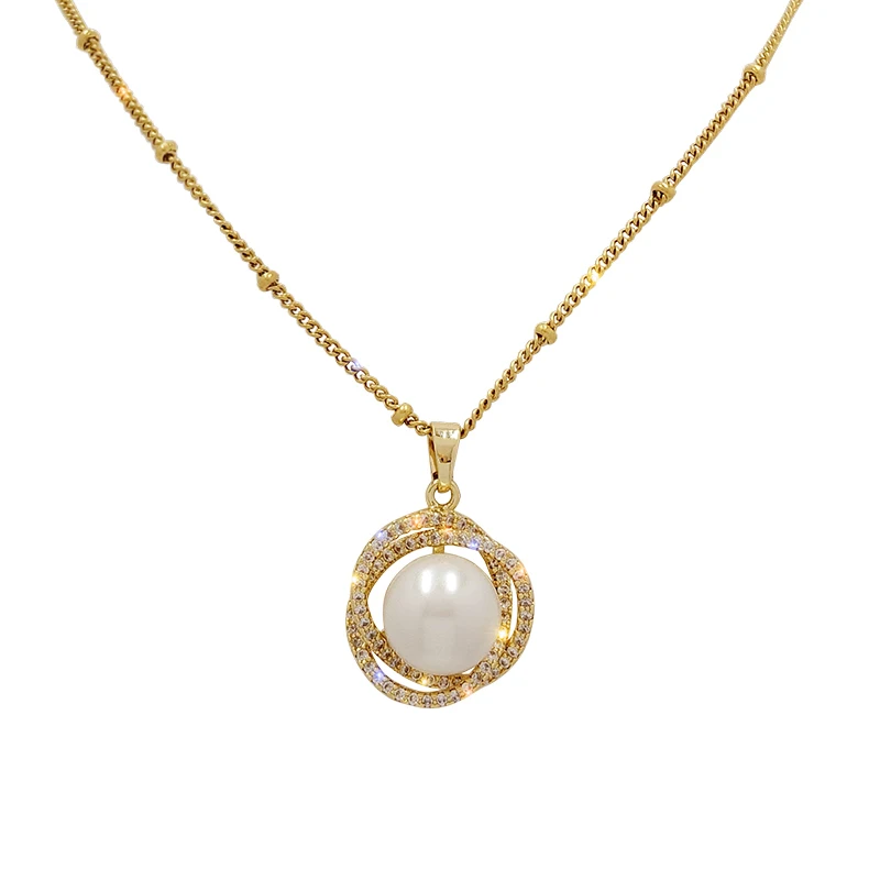 

Sense of luxury Simulation Pearl Choker For Women Fashion French Romantic Style Clavicle Chain Wedding Jewelry New Bijoux Femme