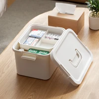 best selling household medical box layered portable pp large capacity home use cabinet for medicines