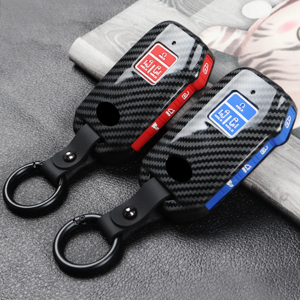 

ABS Carbon Remote Car Key Cover Case For Kia K5 DLS GT Sedona MPV Carnival 2020 2021 2022 Car Styling Accessories