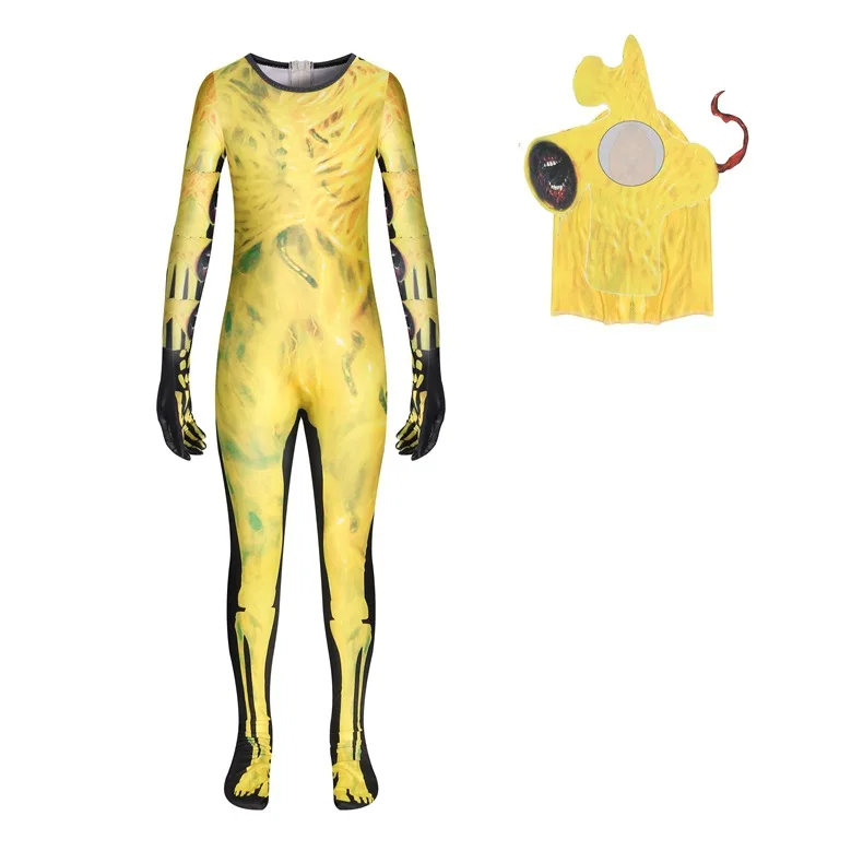 

Kids Siren Head Cosplay Costume with Mask Boys Girls anime cosplay Funny Party Bodysuit Halloween Carnival Fancy DJ Jumpsuits