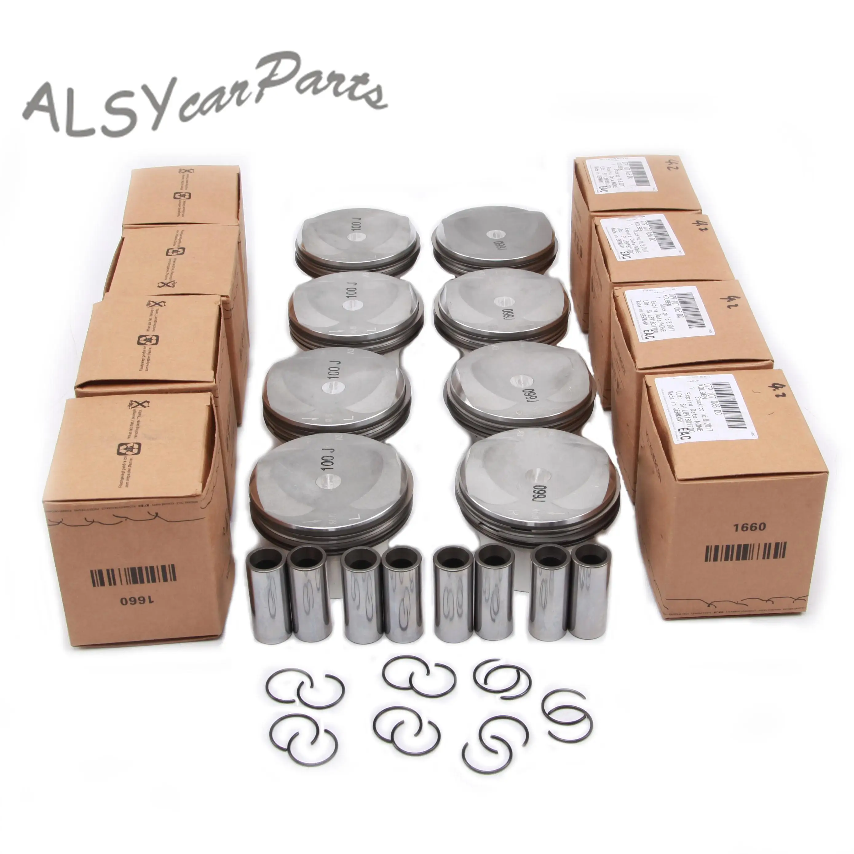 

YIMIAOMO Engine Piston &Piston Ring Kit For Volkswagen Touareg Audi A6 Avant A5 S5 A8 Q7 4.2L V8 079 107 065 AD 079 107 066 AT