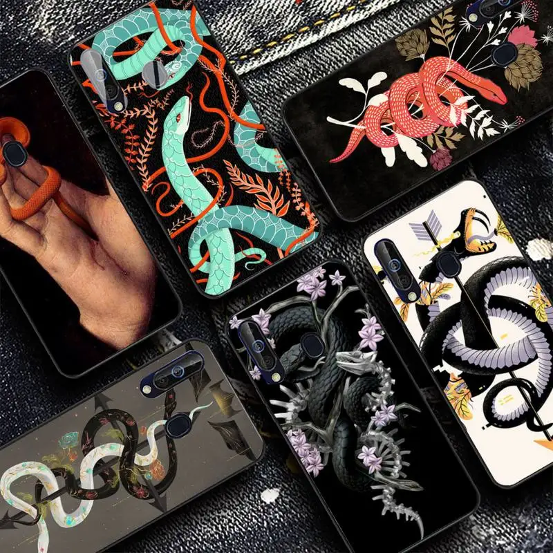 

Yinuoda Hand Snake Flower Snake Painting Phone Case for Samsung A51 01 50 71 21S 70 31 40 30 10 20 S E 11 91 A7 A8 2018