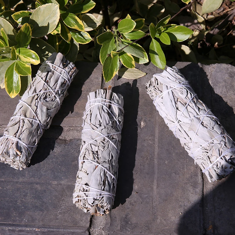 

2021 White Sage Sticks Purification Fumigation For Home Cleansing Fragrance Meditation Smudging Rituals X85