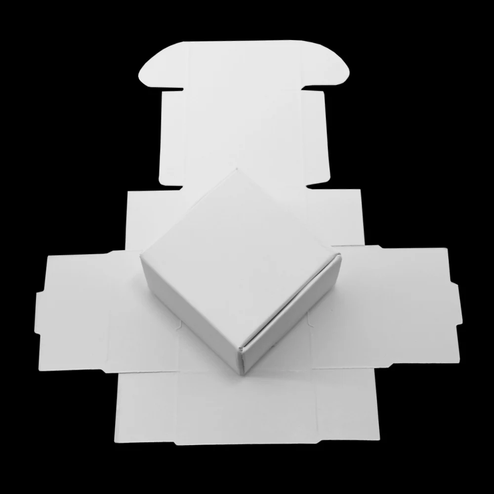 6.4x6.4x2.8cm White Kraft Paper Package Box Wedding Gift DIY Handmade Soap Storage Craft Candy Jewelry 50pcs/lot |