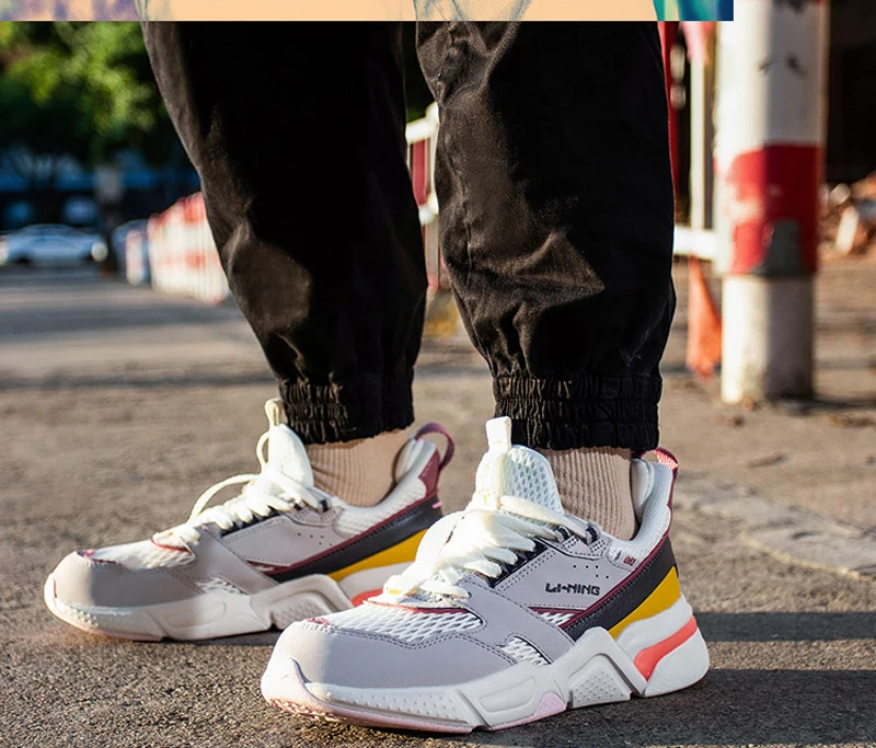 Li-Ning/Женская обувь; 001 R-1 стиль жизни; обувь в стиле ретро; удобная спортивная обувь для фитнеса; обувь для папы; кроссовки; AGCP082 YXB310