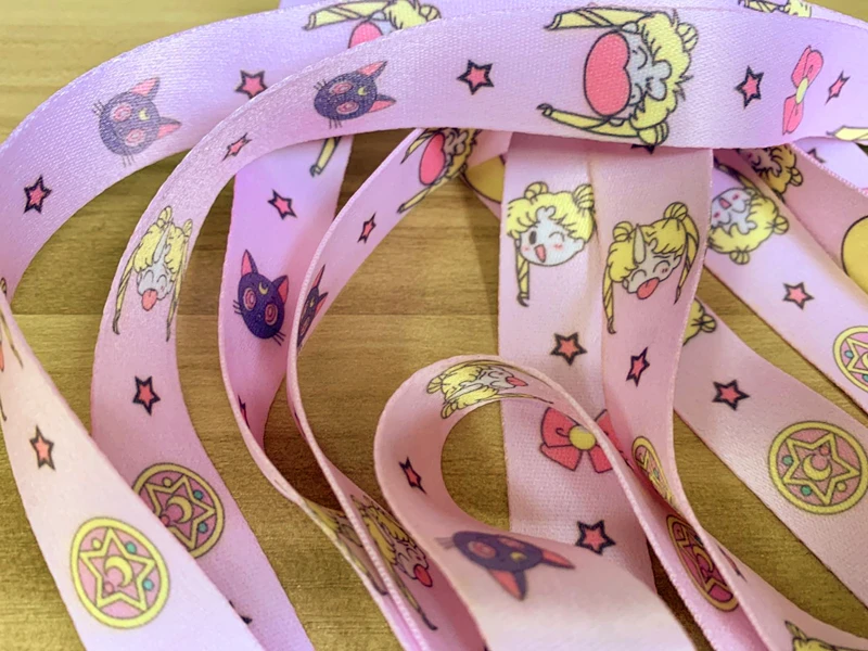 Аниме Сейлор Мун мультфильм Цукино Усаги кошка луна принт шейный ремешок для