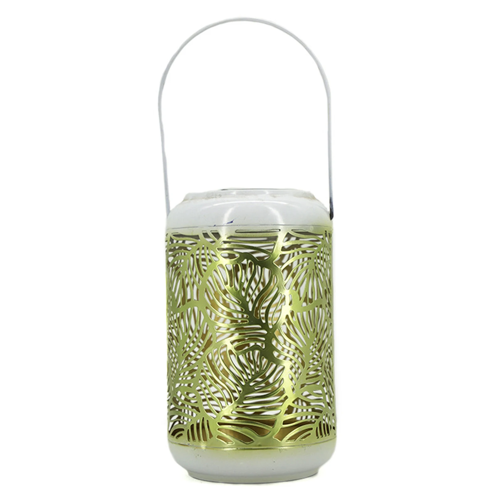 

Автоматический ночник с ручкой, износостойкий садовый светильник в стиле ретро, с листьями, тенями, ландшафтом, солнечной батареей, железом