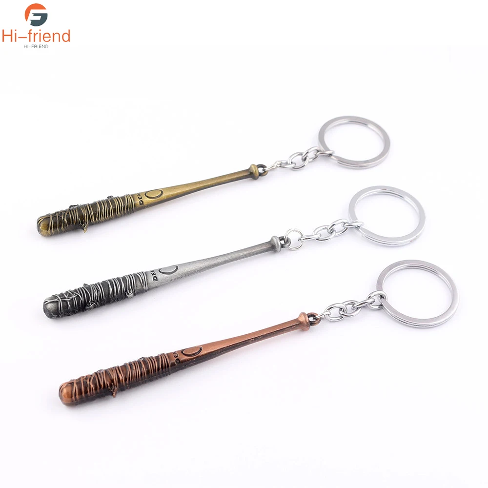 Ходячие мертвецы металлический мини-брелок мяч бейсбольной биты брелок