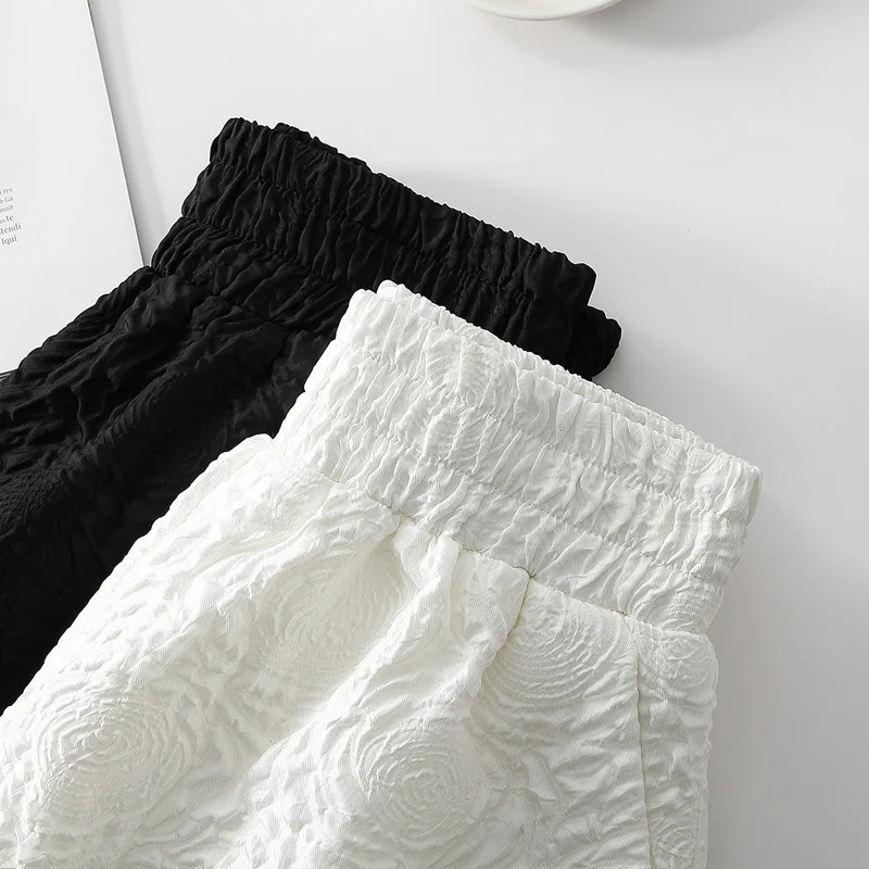 Женские шорты с свободной текстурой EWq повседневные стильные женские модные