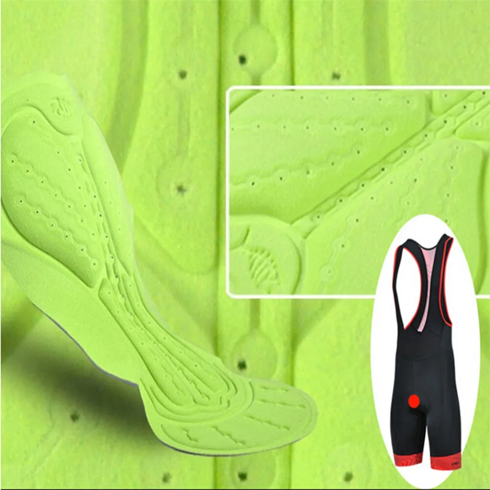 

CHEJI Men's Cycling Shorts MTB Bike Bib Shorts Breathable Sportwear Cycling 3D Gel Pad Bicycle Bib Shorts S-3XL