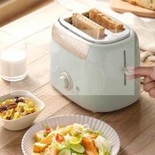 Stainless Steel Electric Toaster Household Automatic Bread Baking Maker Breakfast Machine Toast Sandwich Grill Oven 2 Slice