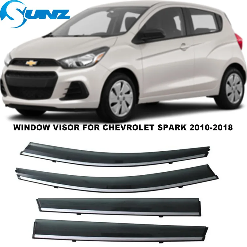 Боковые дефлекторы Winodow для Chevrolet Spark 2010 2011 2012 2013 2014 2016 2017 2018 строительные зерна