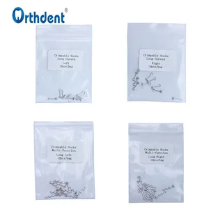 10 шт.упак. стоматологический схваченный Крючки длинный изогнутый раздвижные Крюк Спираль крест фиксируется на АРКА провода