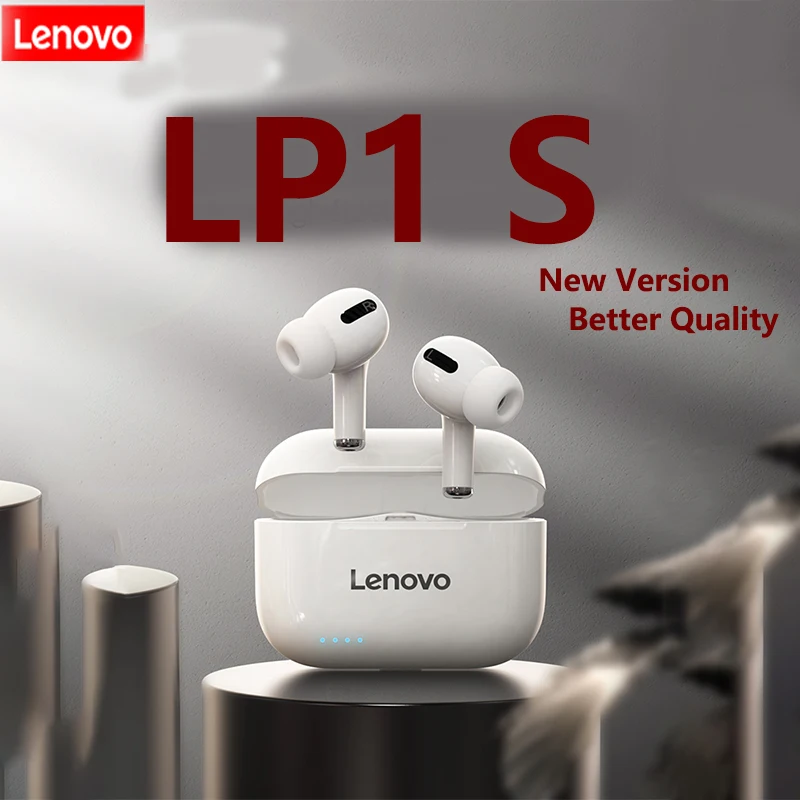 Новые сверхкачественные улучшенные Bluetooth наушники Lenovo LP1 S/ lp1 с двойной схемой
