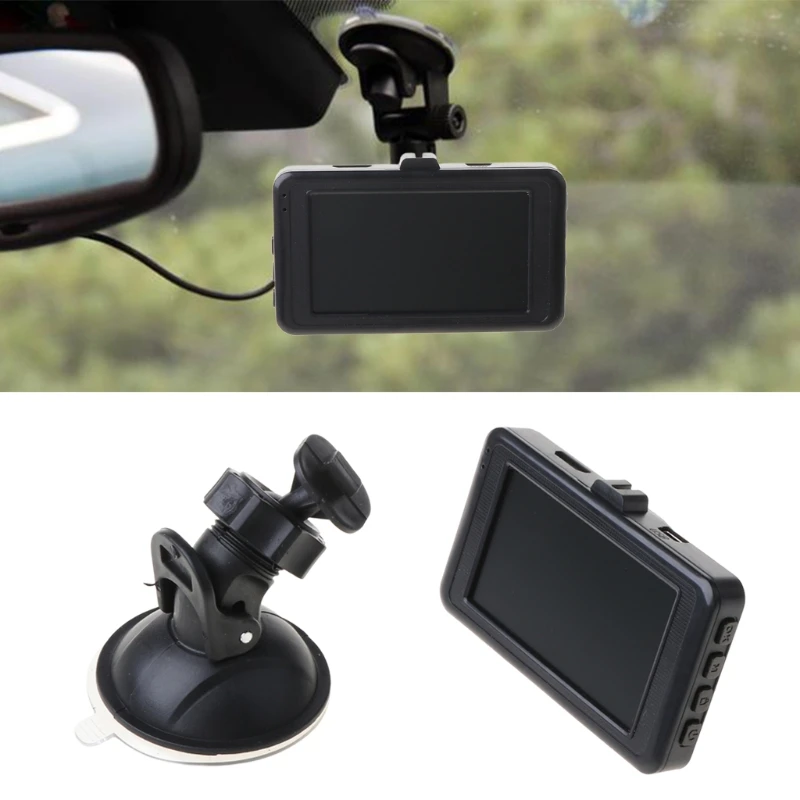 

3 Inches 1080P VGA DVR AVI Car Night Vision Driving Recorder Loop Recording Motion Detection Gravity Sensor Video Camera (1 Set)