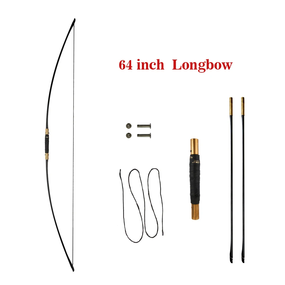 

30~70lbs Archery English Longbow Classic Traditional Bow Take-down Bow for Hunting Shooting Gaming Practice