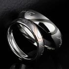 кольцо мужское кольцо женское 2021 модное кольцо из нержавеющей стали с надписью серебристого цвета с романтическим дизайном в виде сердца для свадьбы, пары, подарок на день Святого Валентина, годовщину