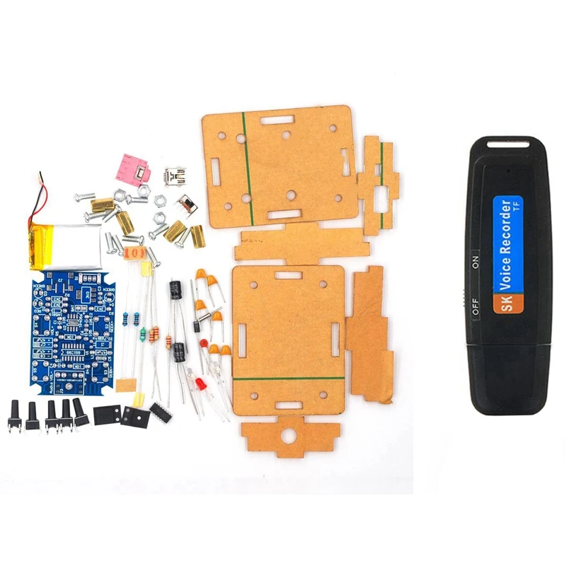 

U-Disk Digital Audio Voice Recorder with FM Stereo Radio Parts GS1299 Digital Radio Housing Shell