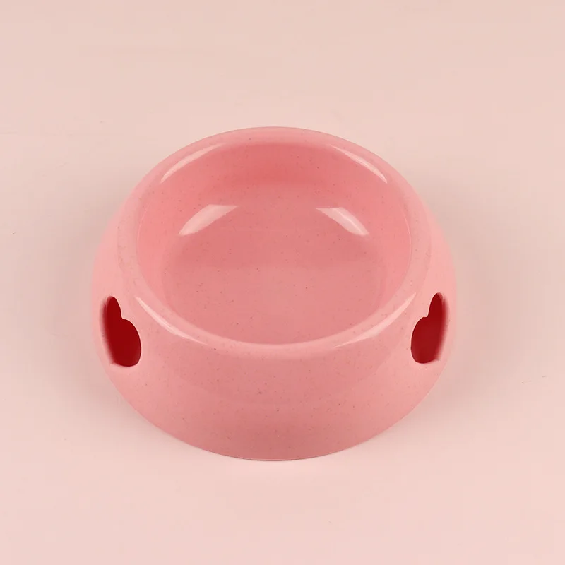 

New Pet Bowl Dog Bowl Rice Bowl Plastic Love Single Bowl Pet Bowl Cat Food Bowl Pet Supplies Accessories