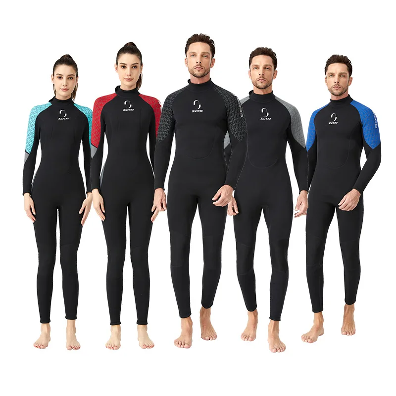 

New Scuba Diving Accessories 3MM One-piece Long-sleeve Neoprene Wetsuit Freediving Snorkeling Surfing Suit For Men And Women