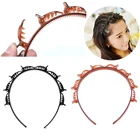 Модный двухслойный зажим для волос, заколка для волос, повязка на голову, аксессуар для волос