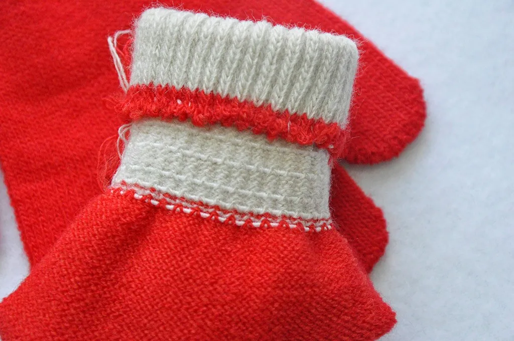 TELOTUNY Baby winter Thicken Full Finger Knitted gloves children Plush velvet Flannel warm Gloves Mittens wanten kinderen ZS26 | Детская