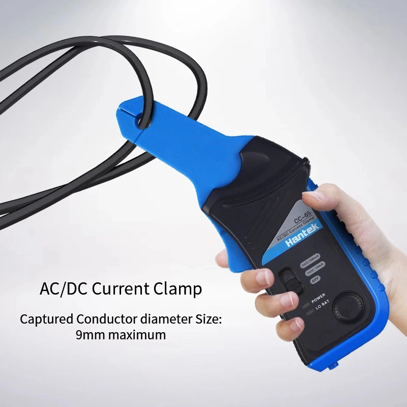 

DC Current Clamp Meter for Oscilloscope Hantek CC65/CC650 AC/DC 20KHz Bandwidth 1mV/10mA 65A with BNC/Banana Type Connector