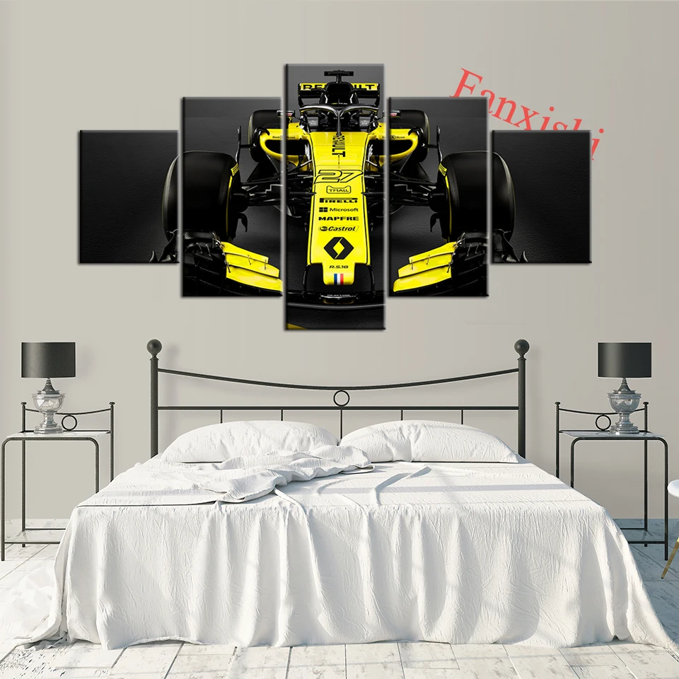 Автомобильные плакаты и принты Renault RS 18 F1 5 шт. настенные художественные модульные