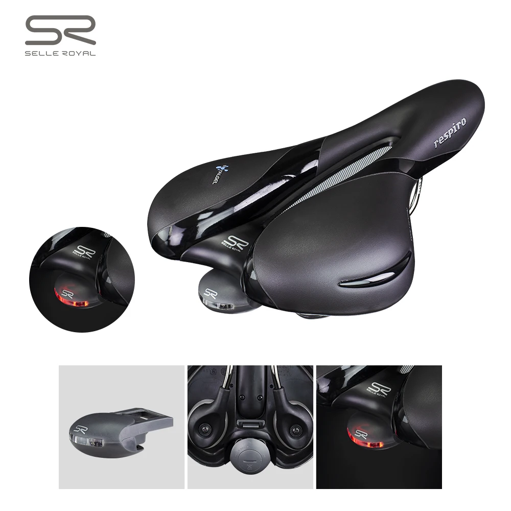 

SELLE ROYAL MTB Saddle Light Bicycle Safety Rear Light SR Road Bike Warning Saddle Taillight Cycling LED Blinking Flashing Lamp